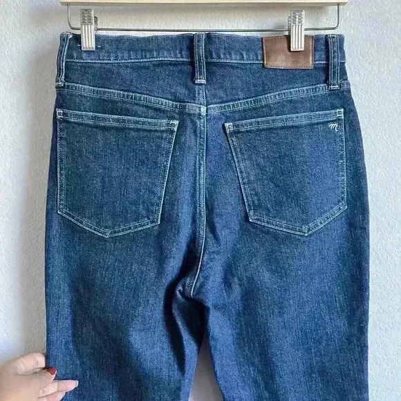 Madewell Slim Demi-Boot Jeans Women's Size 27 Medium Wash High-Rise Style #MB917 - Picture 8 of 14